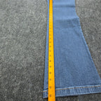 FDJ Olivia Flare Jeans Women 12 Blue Stretch Mid Rise Denim NWT New - take2supply