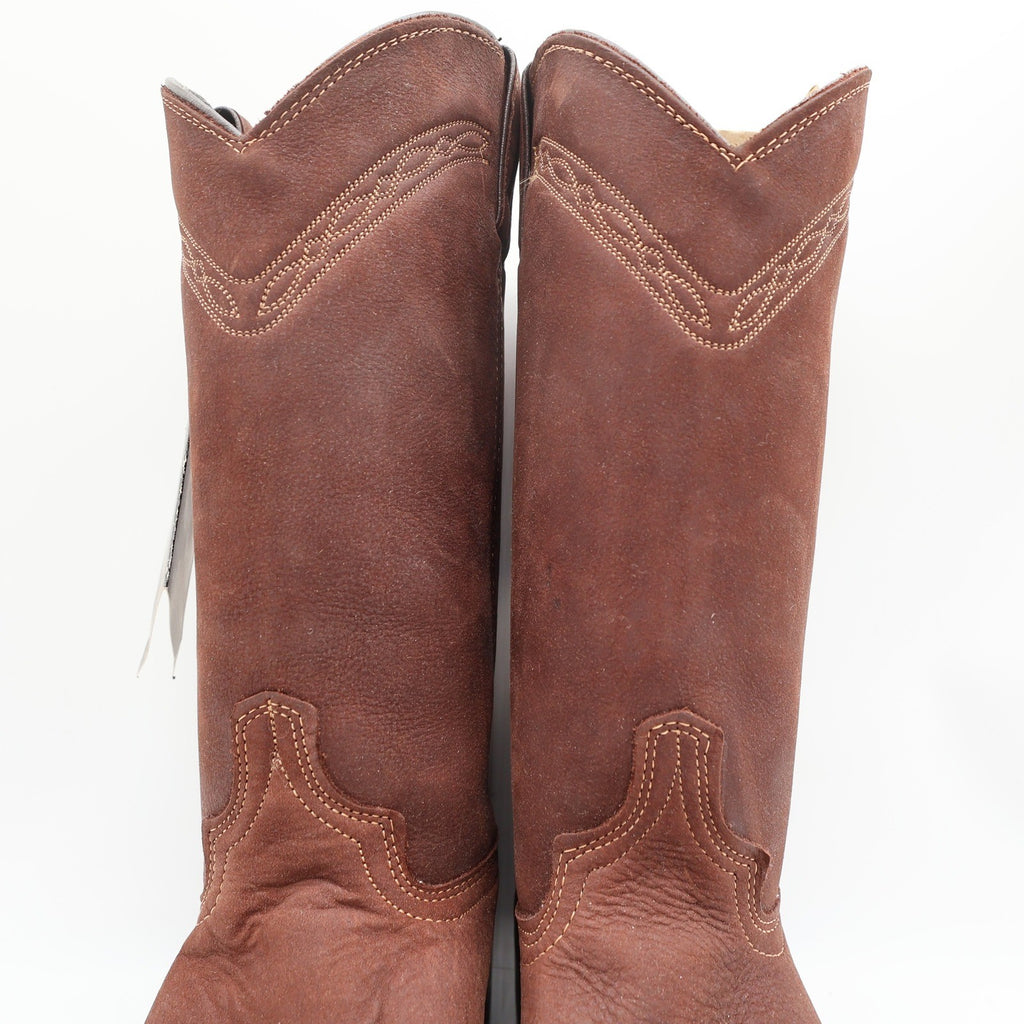 Golden Retriever Vintage Western Boots Mens 10 D Brown Leather NIB Made in USA - take2supply