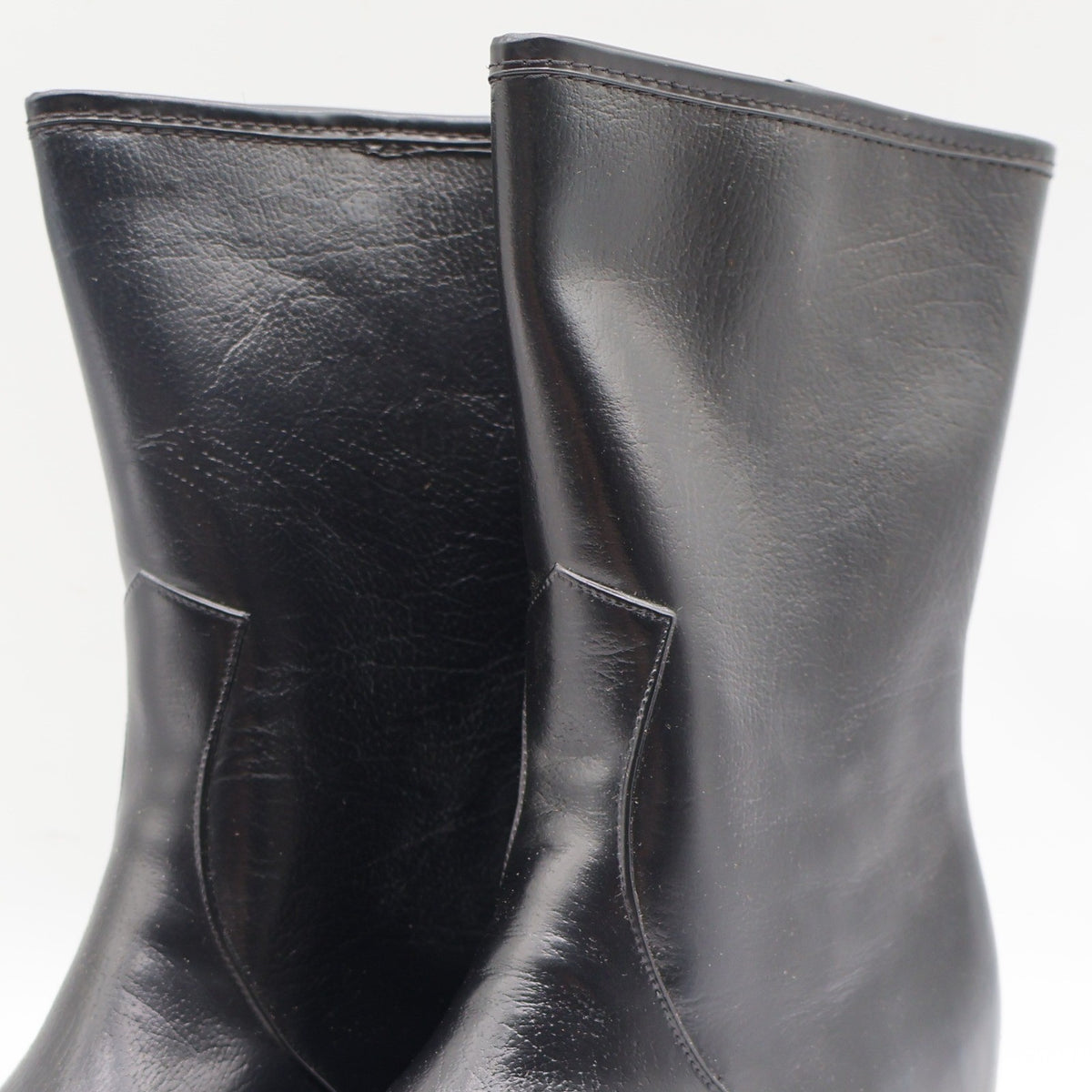 Red Ball Lynne T Boots Womens 6 Vintage 70s Black Rubber Waterproof Deadstock US - take2supply