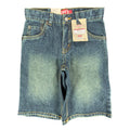 Levi's Y2K 549 Relaxed Straight Shorts Boys 7 Blue Denim NWT Adjustable Waist - take2supply