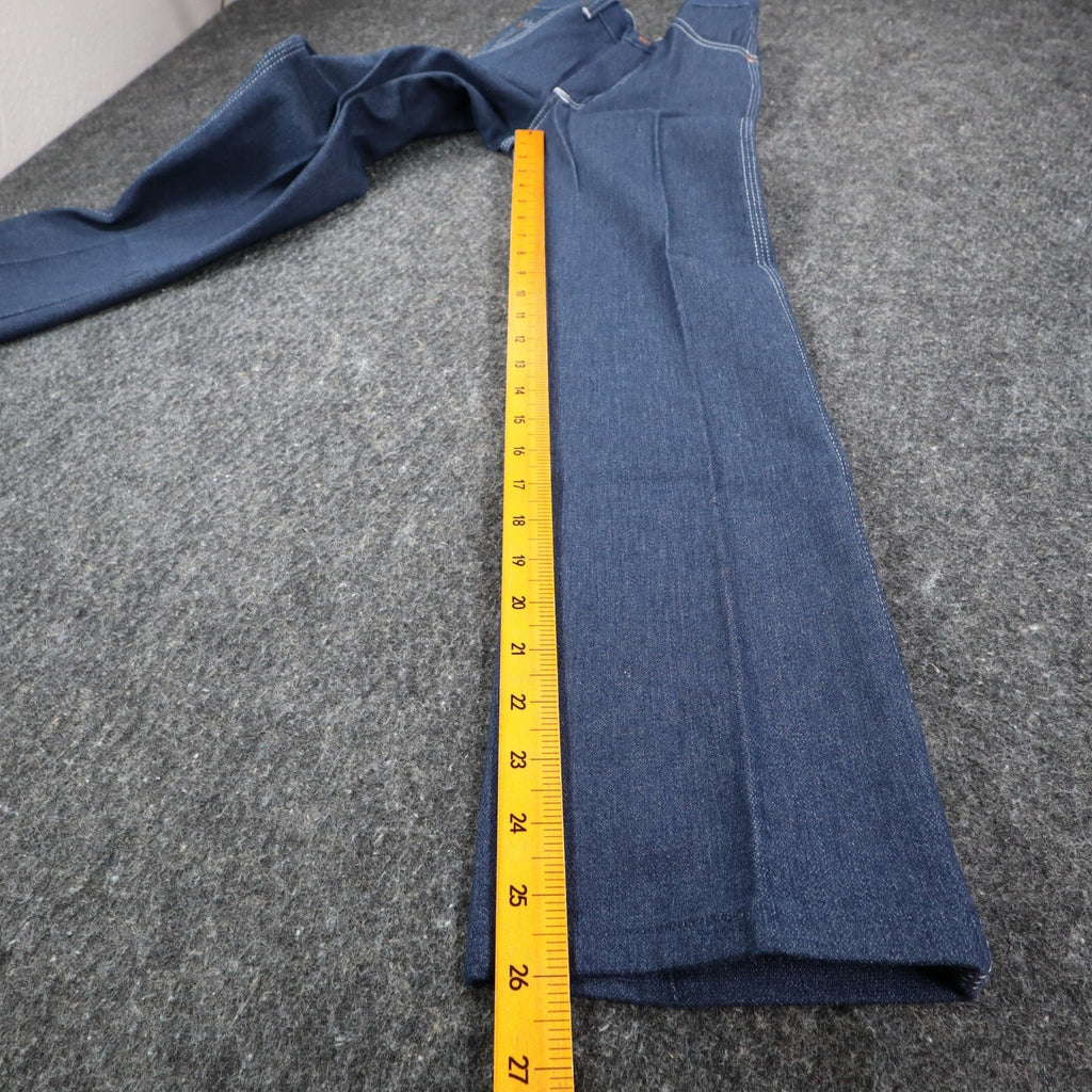 Maverick Jeans Boys 12 Slim 24x27 Vintage 70s Blue Cotton Poly Straight Leg USA - take2supply