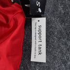 A. Byer Halter Support Tank Womens Medium Y2K Red Stretch Built-in Bra USA NWT - take2supply