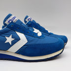 Converse Road Star Boy's Size 3 Vintage 80s Blue Nylon Suede Sneakers Deadstock - take2supply