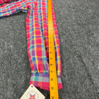 Sunny Shores Vintage 80s Bow Blouse Womens 18 Multi Plaid NWT Deadstock - take2supply