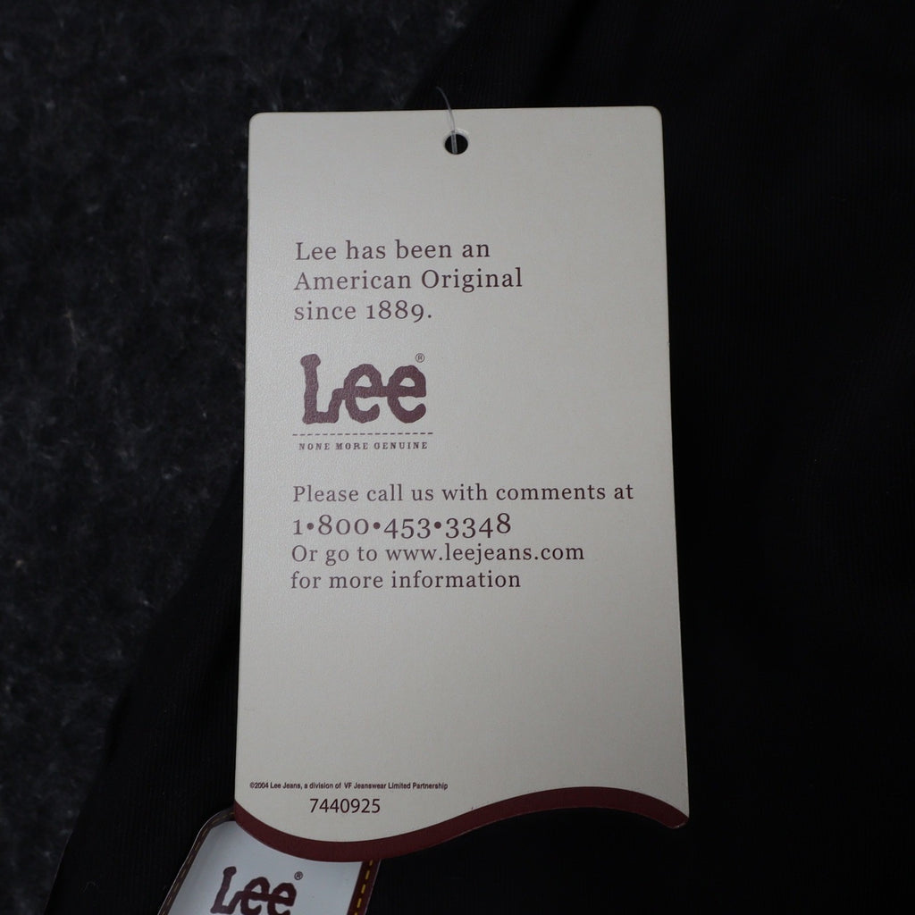 Lee Tapered Leg Pants Womens 16 L Black Side Elastic Stretch Pleated C864 - take2supply