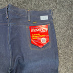 Maverick Vintage 70s Bootcut Jeans Mens 40M Dark Wash Indigo Cotton NWT NOS USA - take2supply