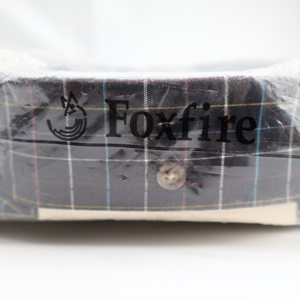 Foxfire Shirt Mens M Navy Windowpane Plaid Cotton Blend Button Down Collar NWT - take2supply