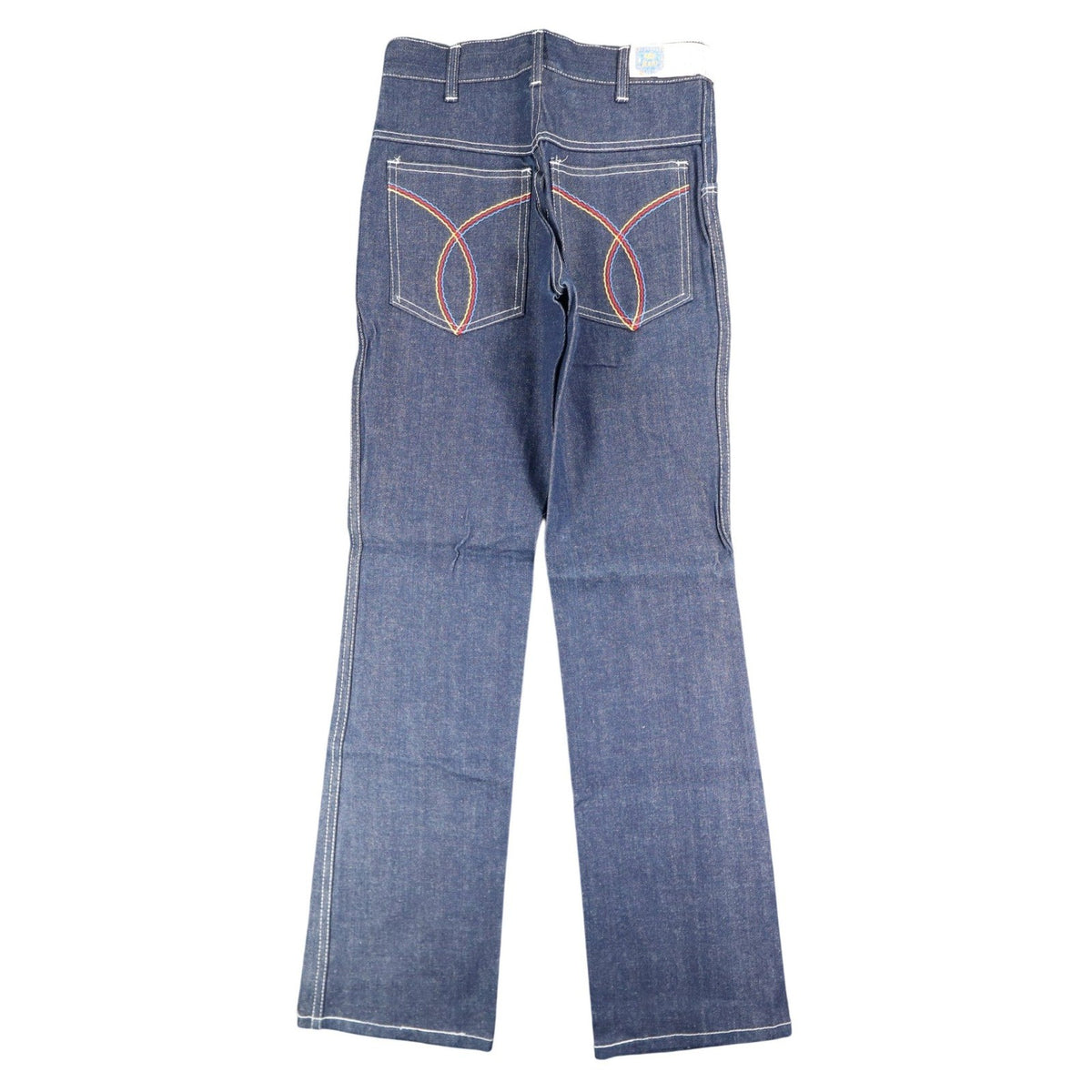 Key Jeans Vintage Womens 27 M Rainbow Pocket Flare Jeans NWT - take2supply