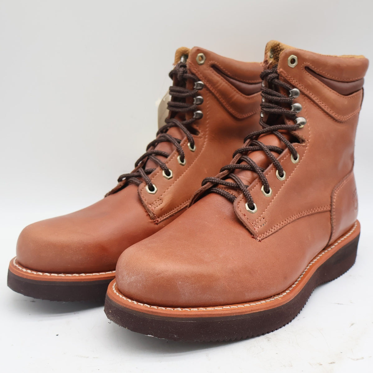 Lake of the Woods 3900 Work Boots Mens 10.5 D Vintage Brown Leather Lace Up New - take2supply