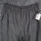 Southern Lady Pants Womens M Black White Windowpane Pull On NWT NOS - take2supply