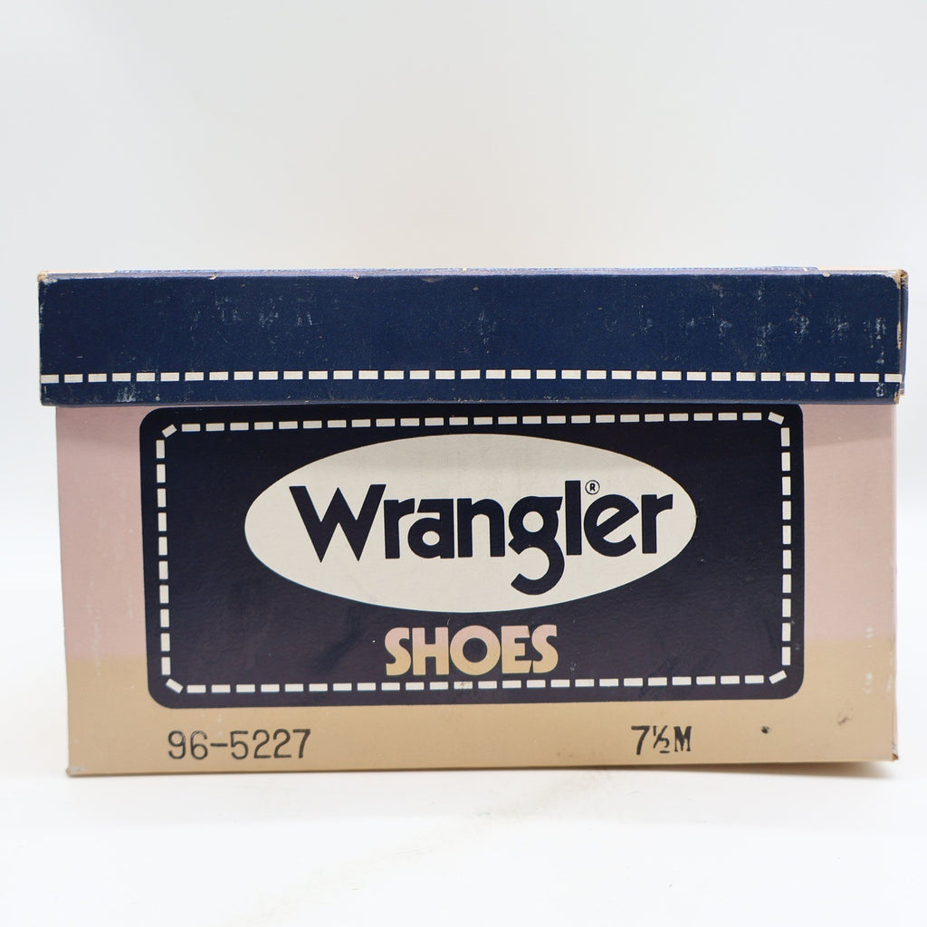 Wrangler Boat Shoes Mens 7.5M Vintage Brown Leather Moc Toe New In Box - take2supply