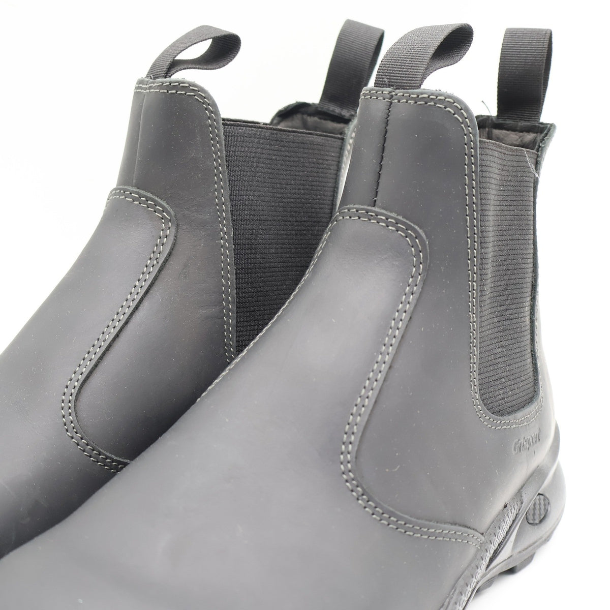 Grisport Cardigan Chelsea Boots Mens 10.5 Black Leather Pull On Italy 7003D8 - take2supply