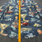 North River Americana Truck Shirt Mens Medium Black Cotton NWT Vintage Style - take2supply