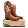 Laredo Tan Bullhide Western Boots Boys 2D Tan Leather NWT Deadstock CB293 - take2supply
