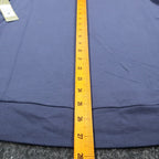 Erin London Studded Puff Sleeve Top Womens Medium Blue Viscose French Terry NWT - take2supply