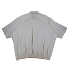 Fulton Street Shirt Works Polo Mens 2X Vintage 90s Cream Banded Bottom USA Made - take2supply