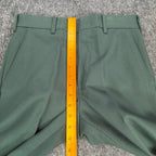 Maverick 70s Vintage Flare Trousers Mens 30x32 Green Polyester NWT Deadstock - take2supply