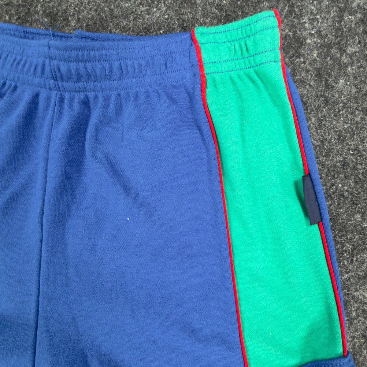 Trend Sport Vintage 80s Running Shorts Boys L 14-16 Blue Cotton Blend NWT - take2supply