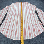 Turtle Bax Vintage 70s Striped Button Down Shirt Boys 15-16 Red White NWT - take2supply