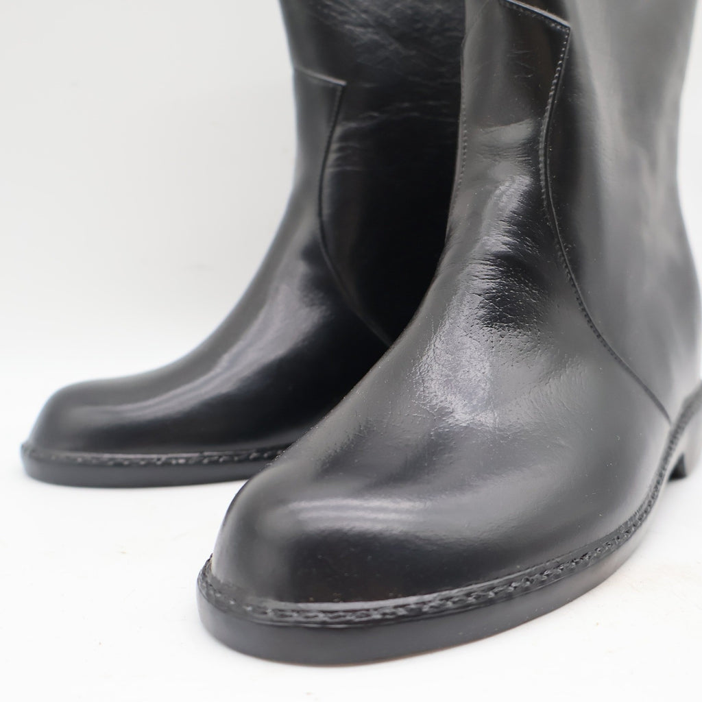 Red Ball Lynne T Boots Womens 6 Vintage 70s Black Rubber Waterproof Deadstock US - take2supply