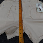 Legacy Jeans Pleated Shorts Womens 7 Vintage 90s Beige Cotton High Waisted NWT - take2supply