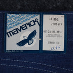 Young Maverick Vintage Girls 12 Reg Blue Straight Leg Jeans NWT - take2supply
