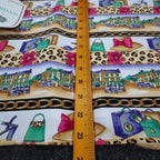 Jordan Top Womens Small Vintage 90s Novelty Print Leopard Chain Link SS NWT - take2supply