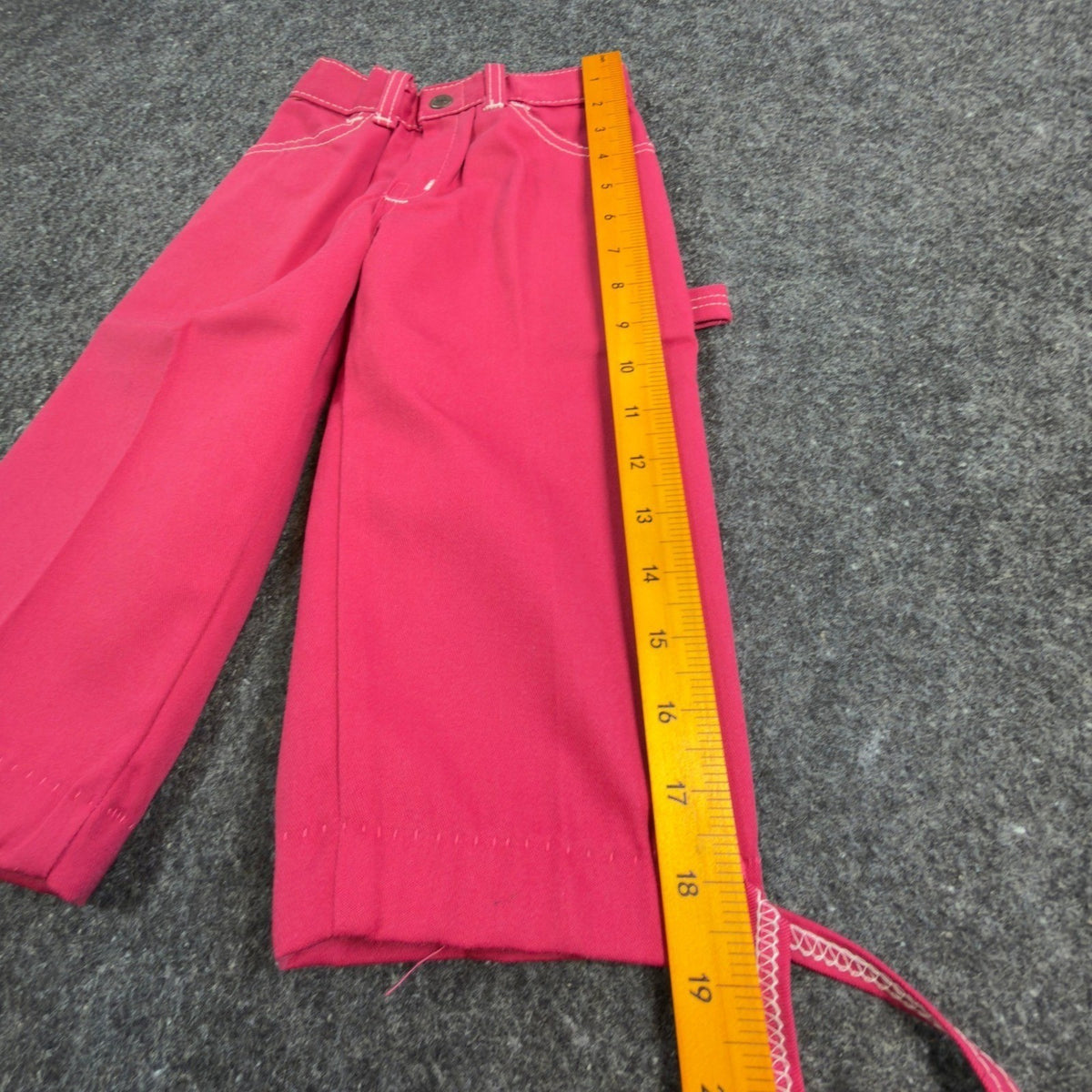 Linchers Vintage 70s Carpenter Pants Girls 4 Slim Pink USA Made NOS NWT 19.5W - take2supply