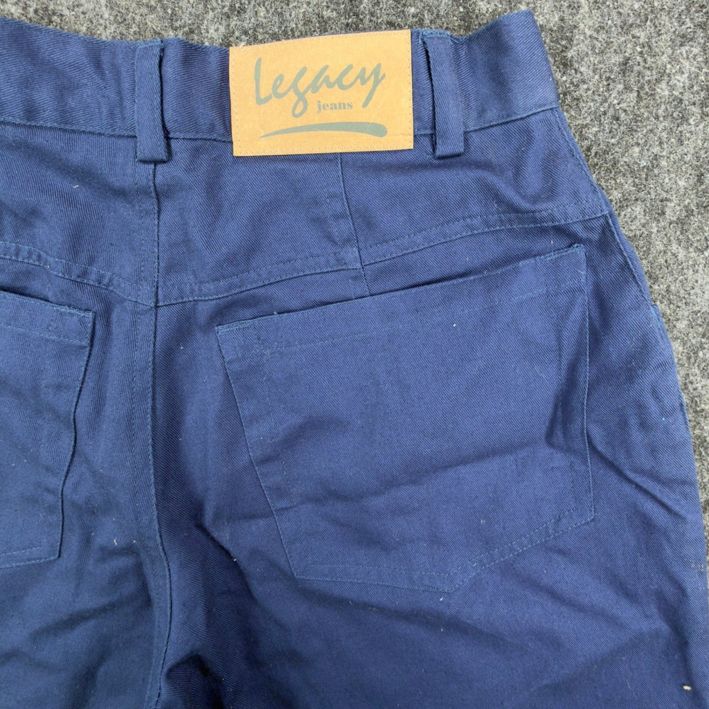 Legacy Vintage 90s Pleated Shorts Womens 11 Blue Cotton NWT - take2supply