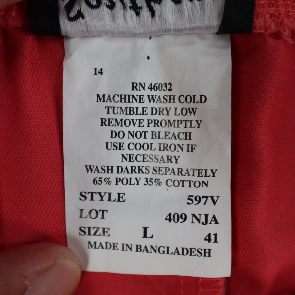Southern Lady Capri Pants Womens Large Fruit Punch Coral Pull On NWT Deadstock - take2supply