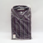 Van Heusen Dress Shirt Mens 16.5 32/33 Vintage 90s Purple Striped Deadstock NIP - take2supply