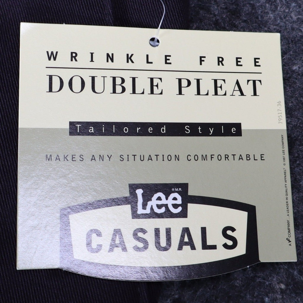 Lee Casuals Pants Womens 8 Short Vintage 90s Purple Cotton Double Pleat Trousers - take2supply