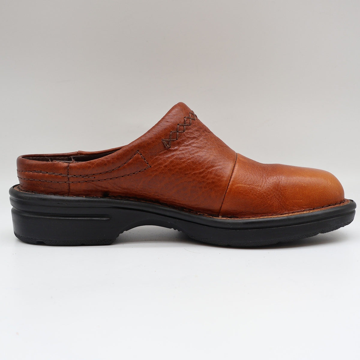 Dexter Escapes Morocco Mules Womens 7 Vintage Cognac Grained Leather Slip On USA - take2supply