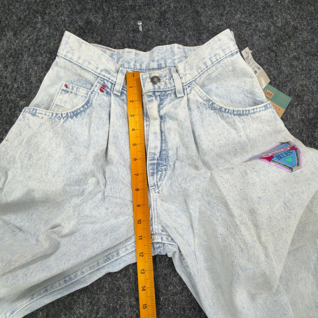 Lee Vintage 90s Easy Rider Jeans Students 28x32 Light Wash Acid Denim NWT - take2supply