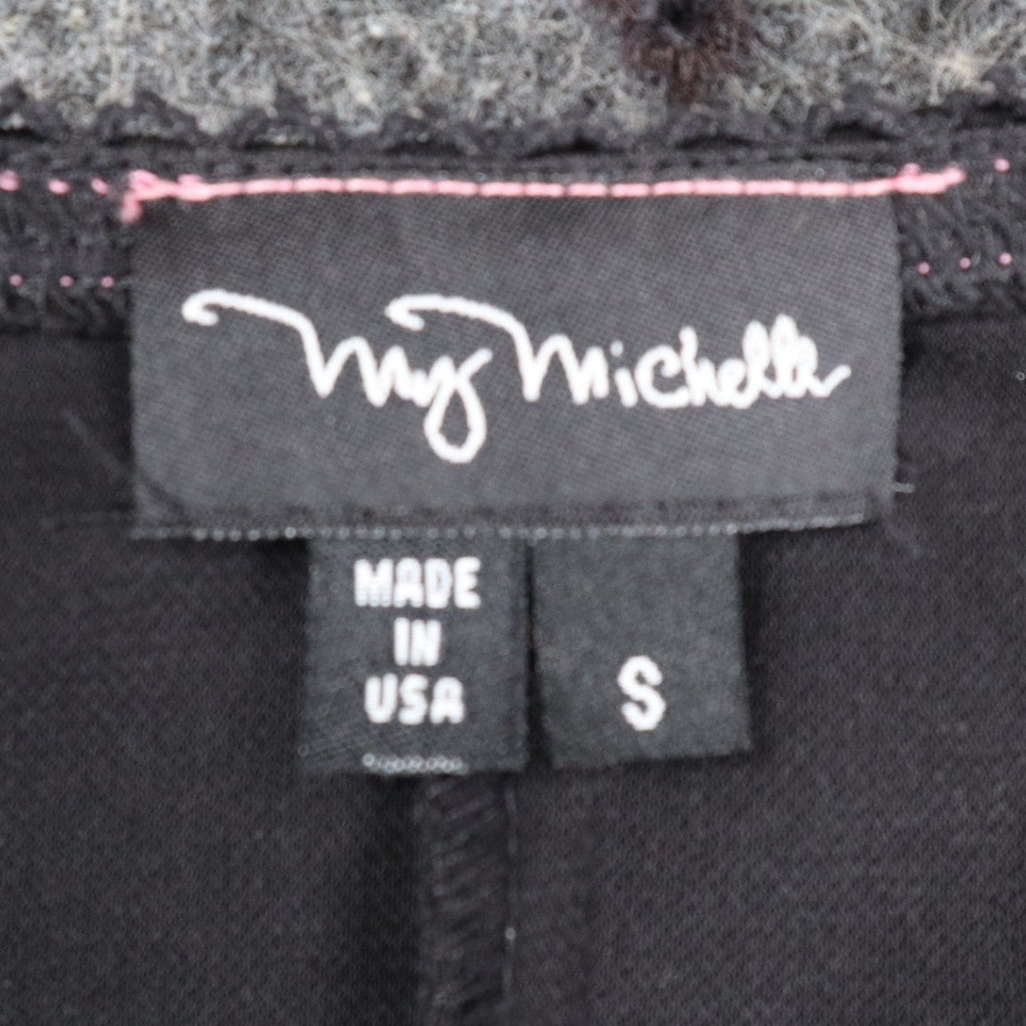 My Michelle Dress Womens Small Y2K Black Pink Bow V-Neck 3/4 Sleeve A-Line USA - take2supply