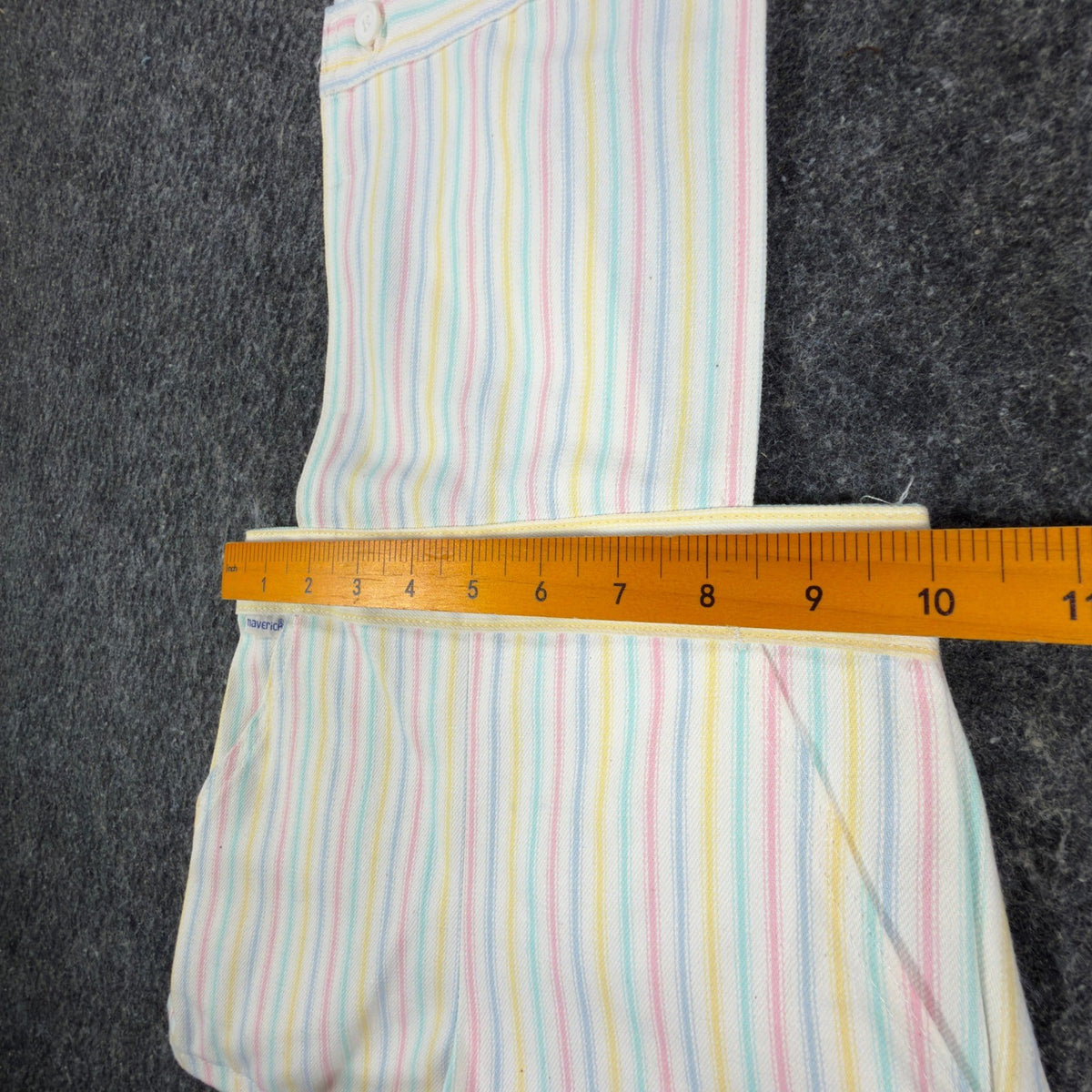 Maverick 1980s Vintage Striped Shortalls Girls 5 Pastel Multi NWT - take2supply
