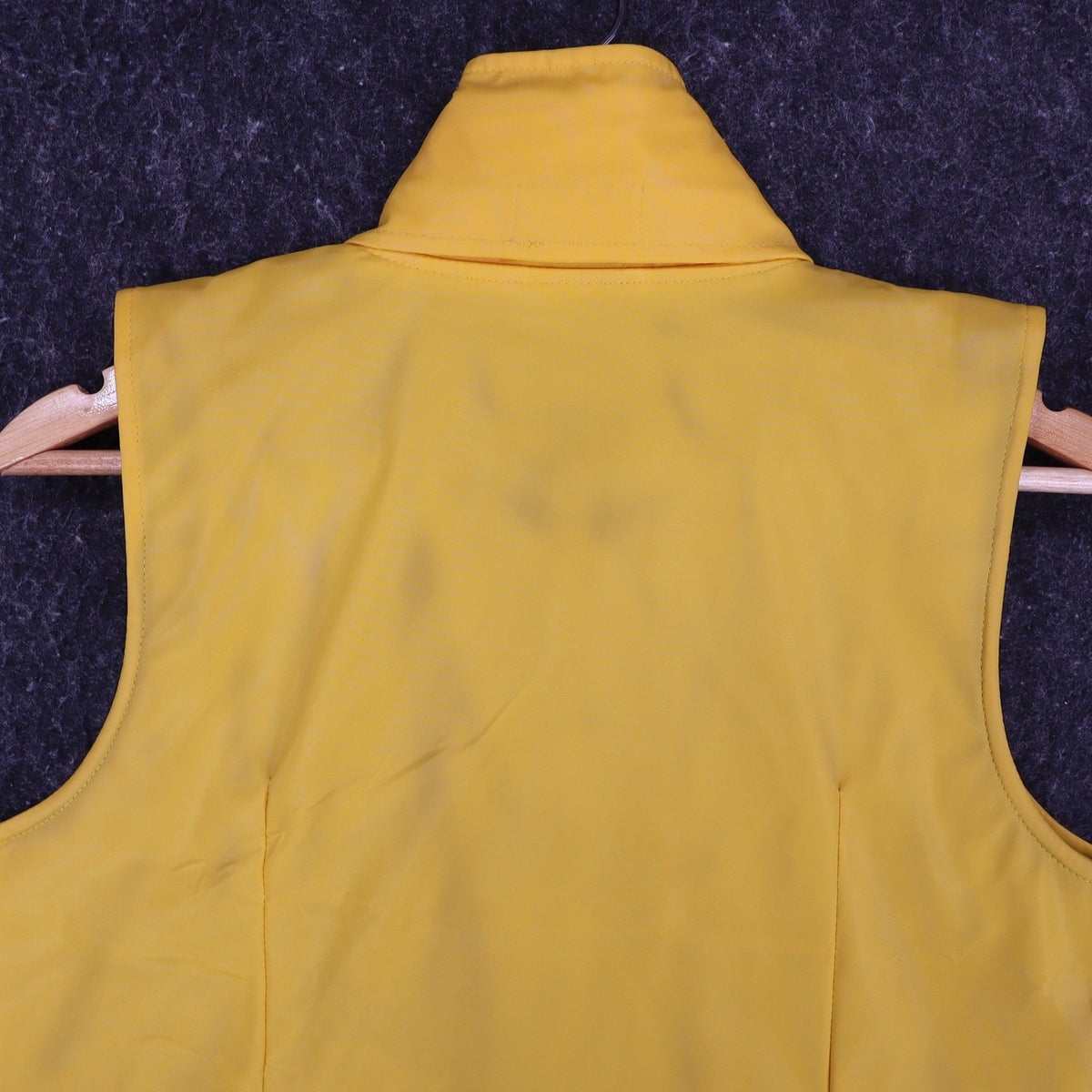 Selene Sport Vest Womens Small Vintage Y2K Yellow Fleece Lined Utility Shell - take2supply