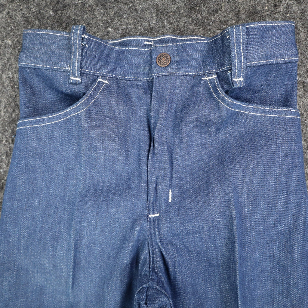 Clinchers Vintage Girls 10 Regular Blue Cotton Flare Jeans NWT USA - take2supply