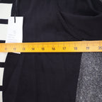 Lanalee Montreal Sweater Womens Large Black White Striped Colorblock Zip Back - take2supply