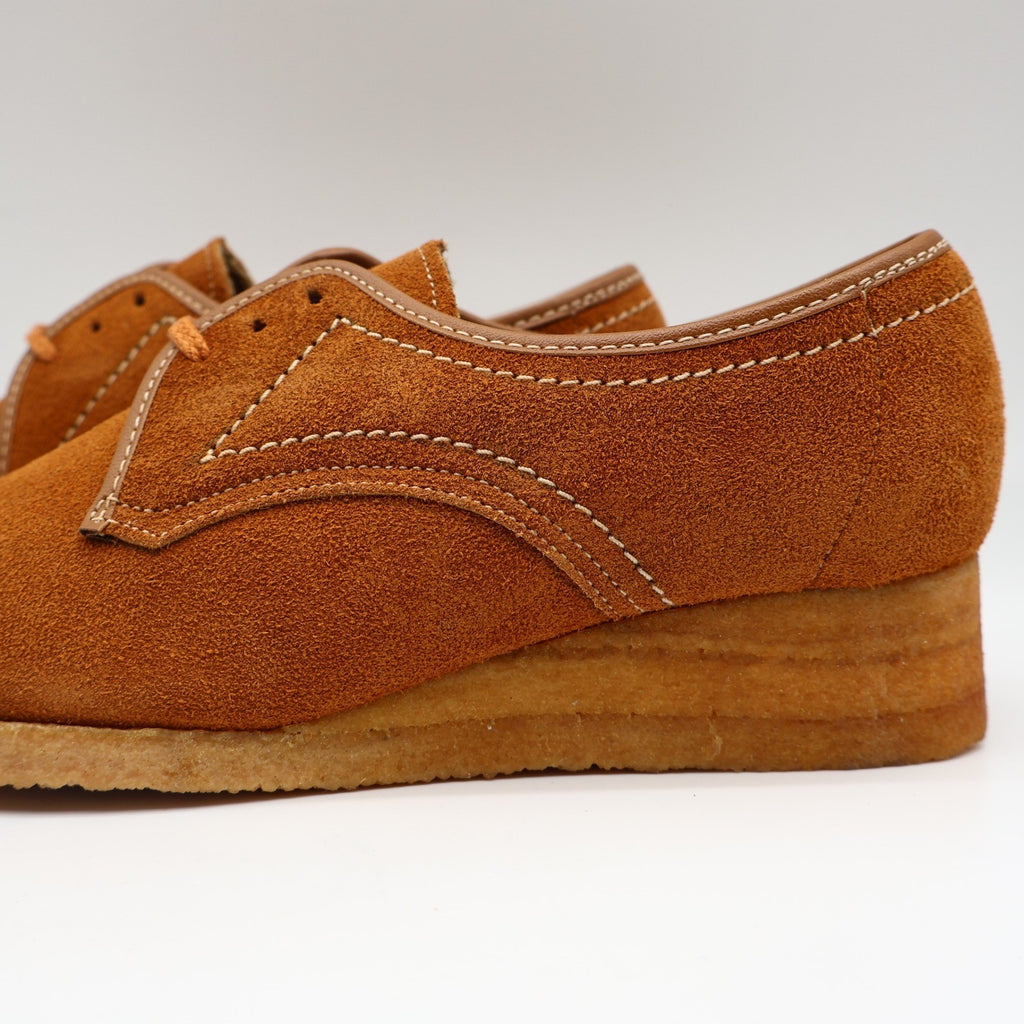 Soft Spots Oxford Shoes Womens 6 M Vintage Brown Suede Crepe Sole USA 1848 - take2supply