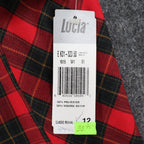 Lucia Plaid Vest Womens Size 12 Vintage 90s Red Tartan Button Front Made in USA - take2supply