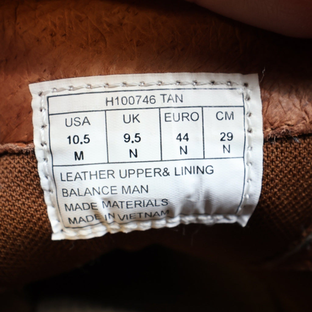Hush Puppies Pathway Mens 10.5 Tan Grained Leather Bounce Comfort Oxford Shoes - take2supply