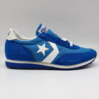 Converse Road Star Boys Size 3.5 Vintage 80s Blue White Nylon Suede Sneakers - take2supply