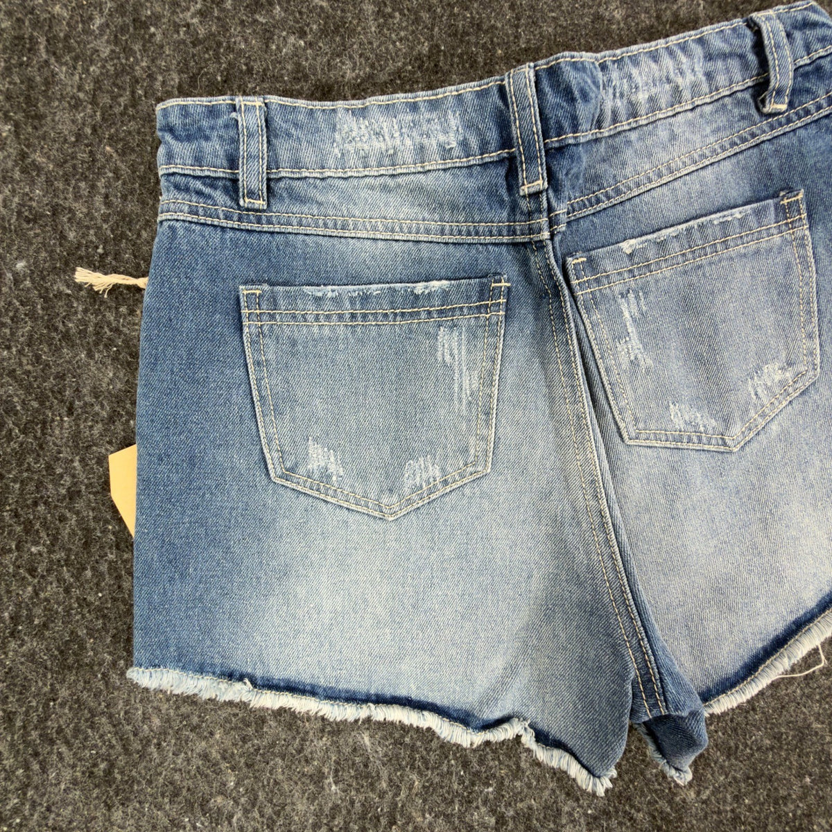 Blu Pepper Modern Floral Embroidered Denim Shorts Womens S Blue Cotton NWT - take2supply