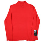 Southern Lady Mock Neck Sweater Womens Small Red Acrylic Knit Top NWT C1217 - take2supply