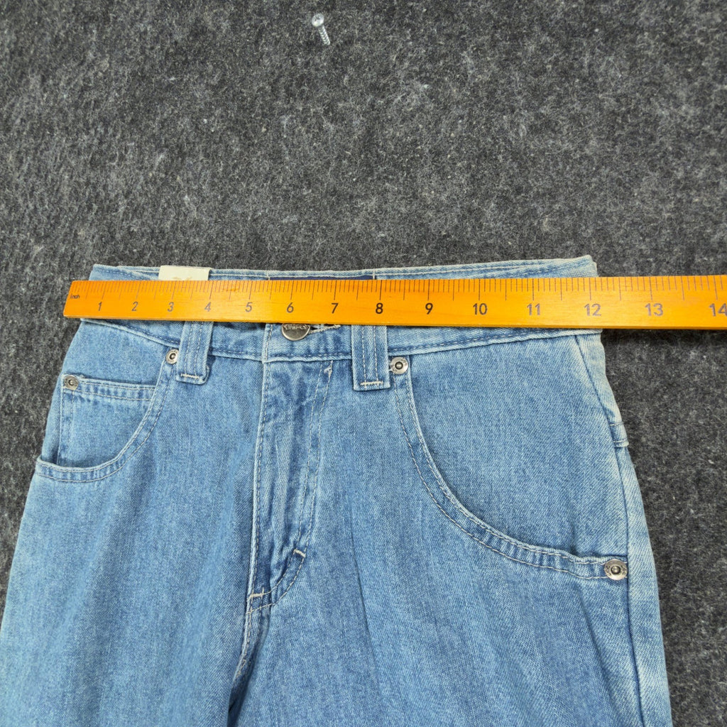 Lee Pipes Y2K Extreme Super Wide Leg Jeans Boys XS Blue Denim NWT Vintage Skater - take2supply