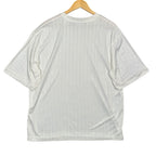 IRVINE PARK Mens White Striped T Shirt Athletic Gym Workout Casual Size XL - take2supply