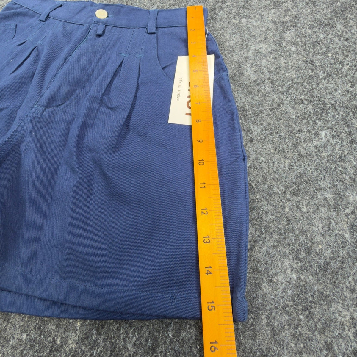 Legacy Vintage 90s Pleated Shorts Womens 11 Blue Cotton NWT - take2supply