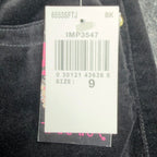 TAKARA Y2K Flare Pants Womens 9 Black Cotton Blend NWT C711 - take2supply