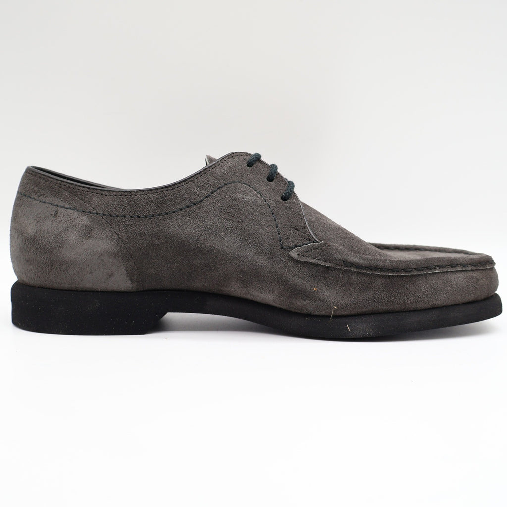 Crestline Oxford Shoes Mens 7 D Vintage Gray Suede Moc Toe Deadstock USA - take2supply